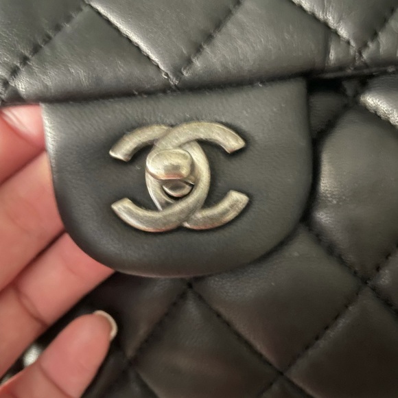 🛑sold Chanel Lambskin Medium Accordion Flap Black - Picture 16 of 16